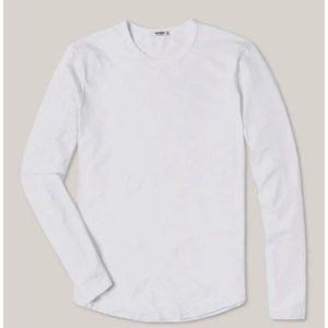 BUCK MASON WHITE L/S SHIRT SZ M